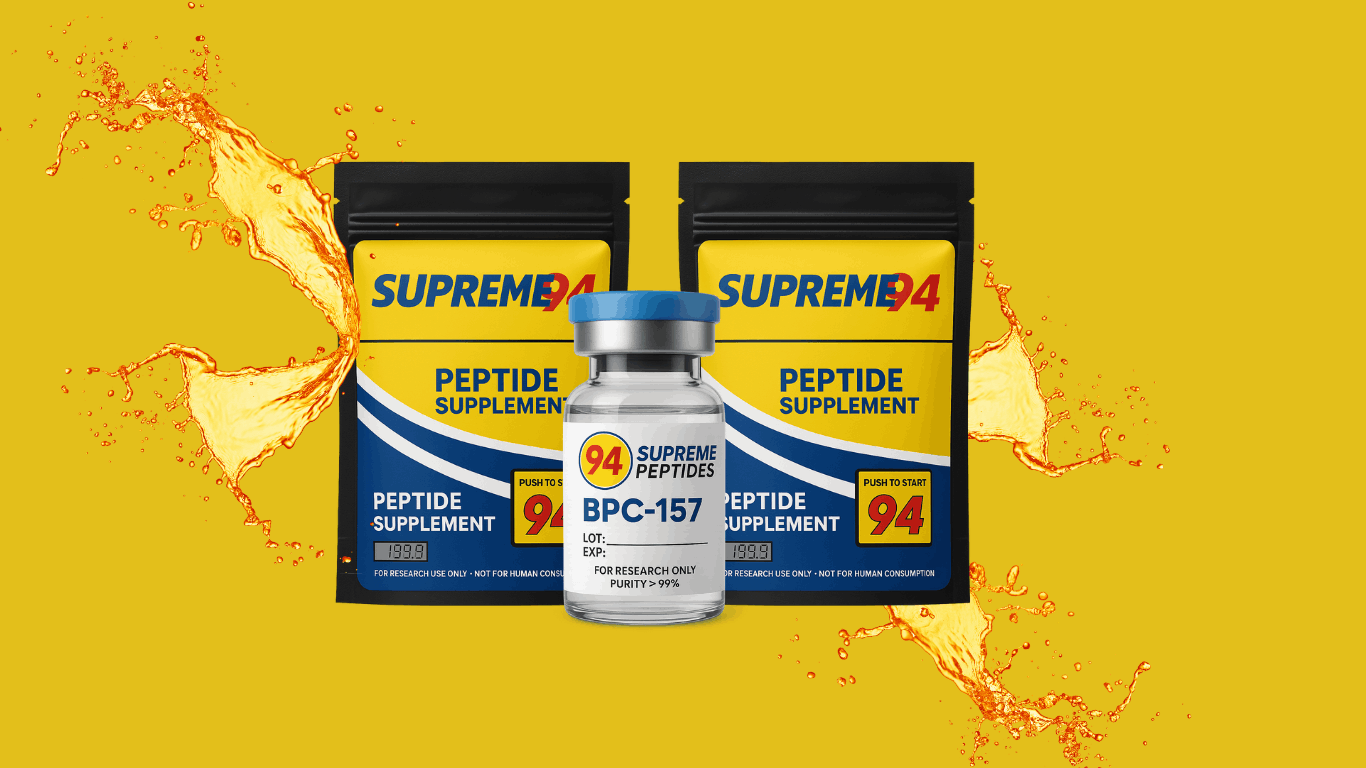 94 supreme peptides, BPC157 bottle vial